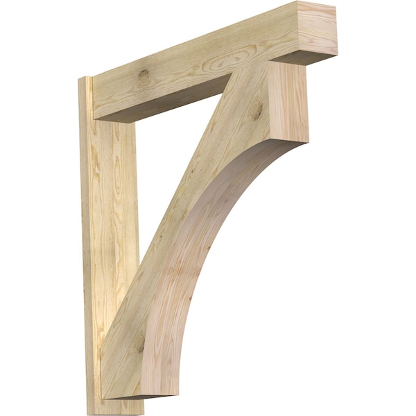 Ekena Millwork Westlake Block Rough Sawn Outlooker, Douglas Fir, 8"W x 46"D x 46"H OUT08X46X46WTL05RDF - main